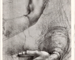 Leonardo da Vinci Study of Hands Postcard PC567 - $9.99
