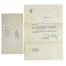 Vtg 1940&#39;s Fred Waring Musical Variety TV Show Signed Letter Musician Bandleader - £11.34 GBP