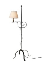 Wrought Iron Adjustable Floor Lamp with Shade image 2