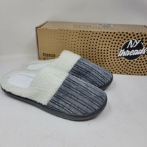 NY Threads Women&#39;s Gray Soft Fleece Lined Slippers Size Small US 5-6 - £16.41 GBP