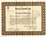 Ridglea Country Club Fort Worth Texas Certificate of Membership 1961 - £50.44 GBP