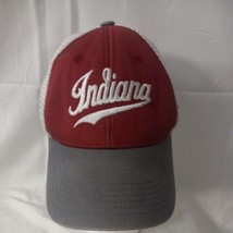 Vintage 1990’s Indiana Hoosiers Russell Athletic Snapback Mesh Trucker Hat Cap - £15.56 GBP