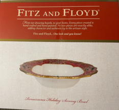 Fitz and Floyd Renaissance Holiday Serving Bowl - £27.86 GBP