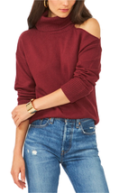 1. State Cold Shoulder Cuffed Turtleneck Sweater Windsor Wine Size Small NEW - £43.07 GBP
