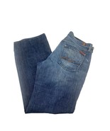 7 For All Mankind Bootcut Jeans Mens 36x32 Blue Medium Wash T520061U - £25.50 GBP