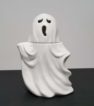 NEW Lidded Halloween Ghost Mug with Lid 14 OZ Ceramic - £20.95 GBP