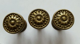 Antique Vintage Brass Metal French Ornate Knobs Drawer Pulls Handles Lot... - £14.99 GBP