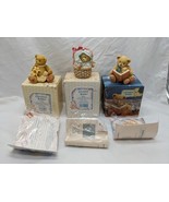 Lot Of (3) Cherished Teddies Lily Abigail And The Book Of Teddies - $21.38