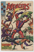 Avengers 55 Marvel 1968 VG 1st Ultron Black Panther Hawkeye Masters Of Evil - $54.45