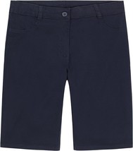 Nautica Girls&#39; Navy Blue School Uniform Skinny Bermuda Shorts - Size: 4 Regular - £8.50 GBP