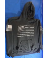 DISCONTINUED GRUNT STYLE AMERICAN VETERAN STONG HERITAGE BLACK HOODIE SW... - $463.41 MXN
