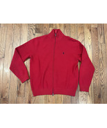 Polo Ralph Lauren Full Zip Mens Large Cotton Sweater Sweatshirt Cardigan... - £29.67 GBP