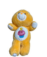 Vintage Birthday CupCake Care Bear 10” Orange Carlton Cards Anniversary ... - $29.65