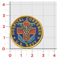 Navy Hospital Corpsman Embroidered Patch - £27.41 GBP