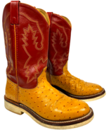 Smoky Mountain men&#39;s Brandy Quill Red Leather Shaft Western Boots 6055 s... - $65.90 CAD