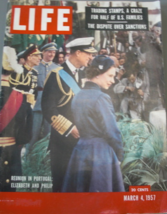 Life Magazine, March 4, 1957, Vol. 42, No., 9. Cover: Queen Elizabeth an... - $19.00