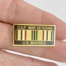 US Marines Gulf War Veteran Ribbon Badge Hat Lapel Pin P14247 Single Prong 1.2” - £6.37 GBP