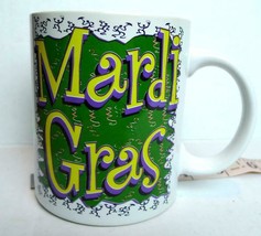 Mardi Gras Slogan  Coffee Tea Mug - $6.44