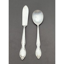 Rogers International Silverplate Set Butter Knife &amp; Sugar Spoon REFLECTI... - $24.98