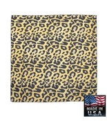 *USA MADE LEOPARD Skin Fur PRINT 22&quot; Bandana Face Mask Neck Scarf Head W... - $167.56 MXN