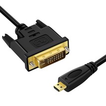 Micro Hdmi To Dvi Cable 6Ft, Micro Hdmi 1.4 To Dvi 24+1 Pin Male To Male... - $23.99