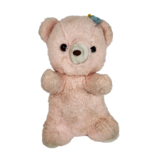 10" Vintage 1976 Gund Luv Me Pink Teddy Bear Rattle Stuffed Animal Plush Toy - £43.77 GBP