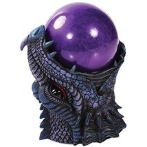 Dragon Purple Sandstorm Battery Operated Ball Figurine Made of Polyresin - $42.98