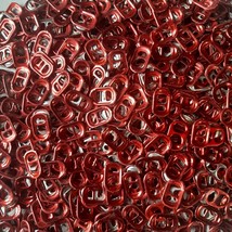500 Red Aluminum Pop/Soda/Beer can Pull Tabs for Crafts (2 Hole, square ... - £9.71 GBP