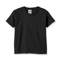 Fruit Of The Loom Boy's SS028B Short Sleeve T-Shirt, Black, 3-4 Years (M... - $12.00