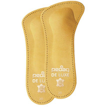 Pedag 123 De Luxe 3/4 Orthotic Arch Metatarsal Pad Foot Support Thin Insoles Tan - £15.96 GBP