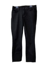 Tommy Hilfiger Womens Size 2 Crop Skinny Jeans Black Denim Dark Wash - £9.48 GBP