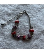 Red and heart bead Bracelet - £10.87 GBP