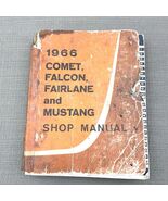 1966 Ford Shop Manual – Comet Falcon Fairlane Mustang Vintage Original Worn - $786.71 MXN