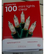 BRAND NEW IN BOX Holiday Time 100 Mini Light Set, Clear, Indoor/Outdoor,... - $181.65 MXN