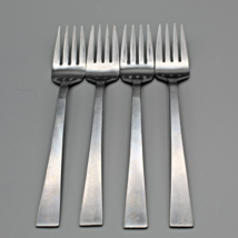 Genexco Forks Set of 4 Japan Stainless Flatware Mid Century Modern 6.25 inch VTG - £5.42 GBP