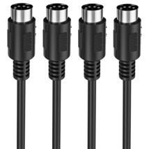 Mellbree 2-Pack 3-Feet Male To Male 5-Pin Midi Cable Is Suitable For Use With - £23.56 GBP