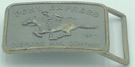 Pony Express 1860 Overland Mail Company Belt Buckle celebration  Vintage - £8.76 GBP