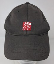Chick-fil-a Hat Baseball Cap Employee hat Logo Gray Strapback Adjustable - £10.90 GBP