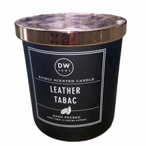 DW Home Richly Scented Candle Leather Tabac Hand Poured 9.3 oz burn time... - £14.76 GBP