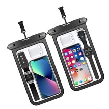 2 Pack 10.5 Large Waterproof Phone Pouch-IPX8 Underwater Dry - £34.87 GBP