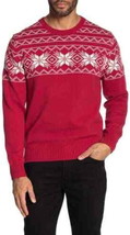 Weatherproof Mens One Ouarter Zip Pullover Mock Neck Sweater,Red,Medium - $41.05
