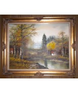 Big Original Oil Painting, signed Williams - 57 by 45 inches with frame - $480.68 CAD