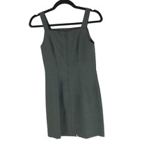 City Triangles Sheath Dress Vintage 90s Y2K Embroidered Floral Sleeveless Gray 3 - £23.10 GBP