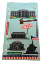 Stickopotamus Stickers Washington DC Monument Jefferson Memorial White H... - $2.99