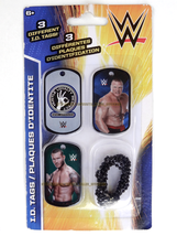 New! WWE 2015 Brock Lesnar Randy Orton John Cena Dog Tag Necklace lot to... - £7.97 GBP