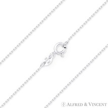 0.9mm Thin D-Cut Anchor Cable Link Chain Necklace in Italy .925 Sterling... - $16.82+