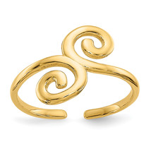 14k Swirl Toe Ring R556 - $139.78