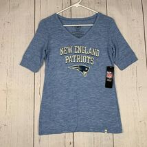 New England Patriots NFL Small 47 Brand Casual T-Shirt Blue New Women - $20.92 CAD