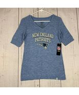 New England Patriots NFL Small 47 Brand Casual T-Shirt Blue New Women - $20.92 CAD