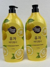 Lot 2x New Korean Shower Mate Citron Body Wash K-Beauty Lemon 42oz  - £38.48 GBP